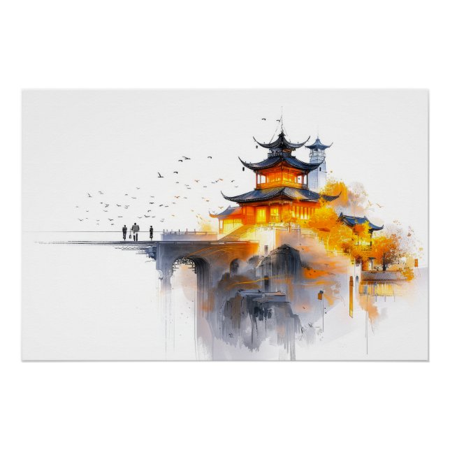 Japanese Minimalist Design Poster (Front)