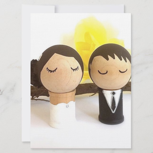 Japanese motif wedding card (Front)