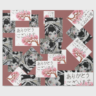 Japanese motif wrapping paper