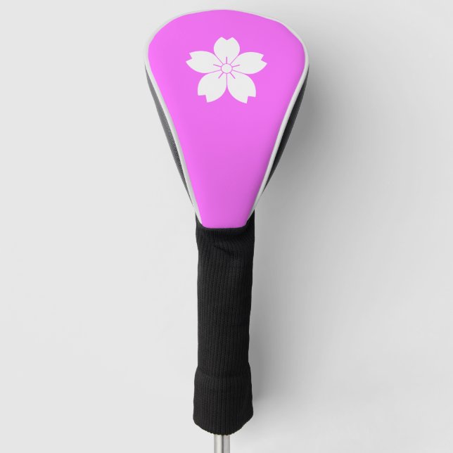 Japanese mountain cherry golf head cover (Front)