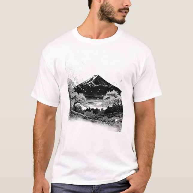 japanese mountain T-Shirt (Front)