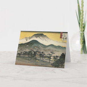 Japanese Mountains Greeting Card