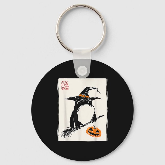 Japanese Mpy Frog Witch Men Women Kids Funny Hallo Key Ring (Front)