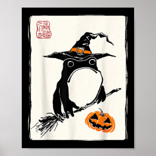 Japanese Mpy Frog Witch Men Women Kids Funny Hallo Poster