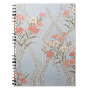 Japanese Nadeshiko Floral Kimono Notebook