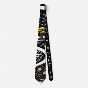 japanese necktie vintage retoro 【浮世絵パンクシティ】 ネクタイ