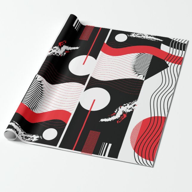 Japanese night  wrapping paper (Unrolled)