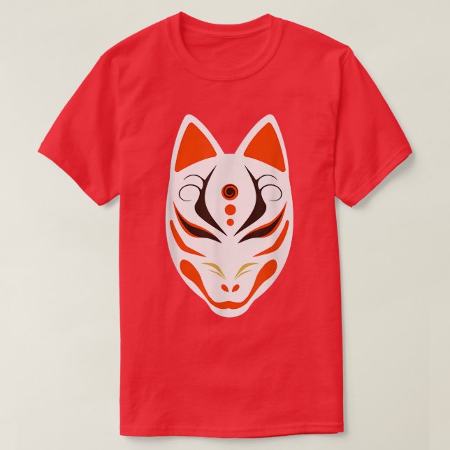 Japanese Nine Tailed Fo Kitsune  T-Shirt (Design Front)