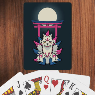 Japanese Nine-Tailed Fox- Kyubi Kitsune Playing Cards