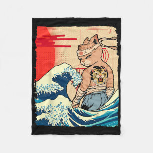 Japanese Ninja Art And Japan Karate Fleece Blanket