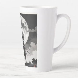 japanese ninja Moon Night Ninja Quiet Guardian Latte Mug