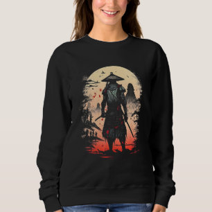 Japanese Ninja Samurai Vintage Fighter Yin Yang Ci Sweatshirt