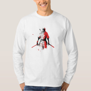 Japanese Ninja with Swords Design T-Shirt