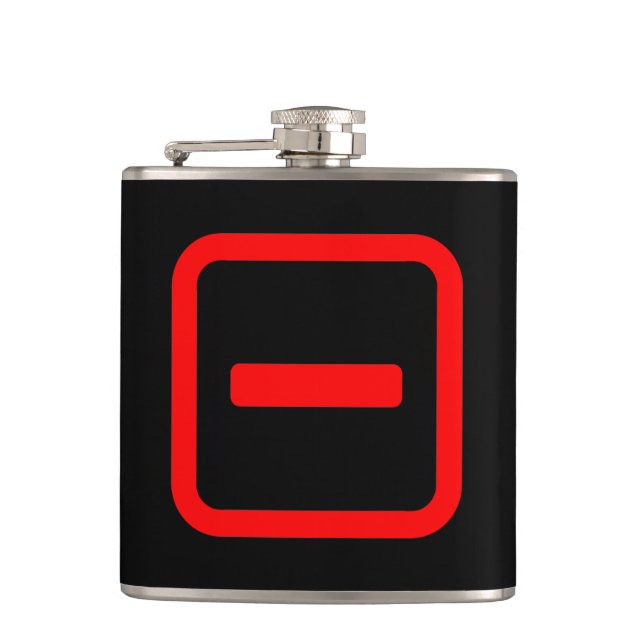 Japanese Number One 一 【Ichi】 Kanji Hip Flask (Front)