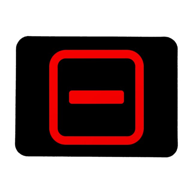 Japanese Number One 一 【Ichi】 Kanji Magnet (Horizontal)