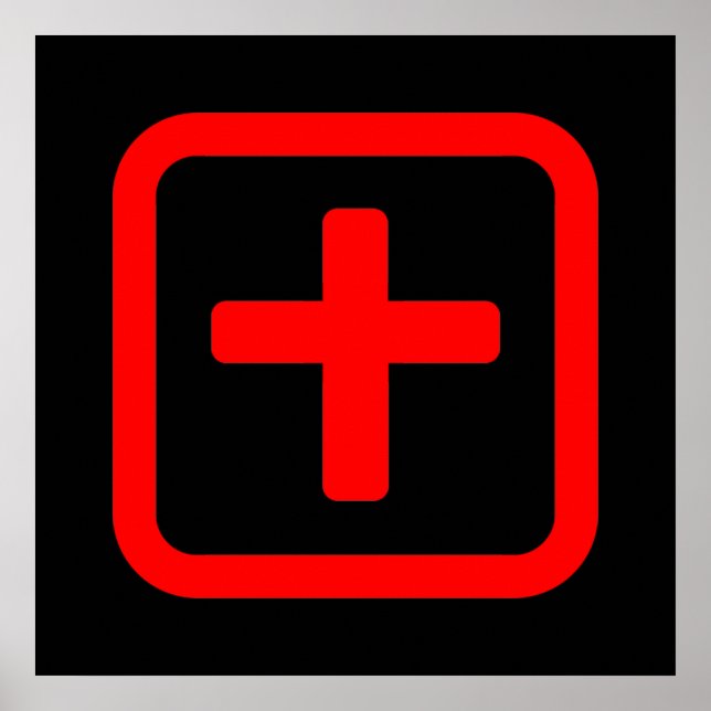 Japanese Number Ten 十 【Ju】 Kanji Poster (Front)