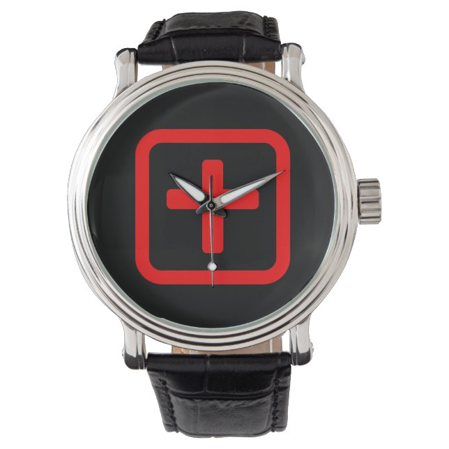 Japanese Number Ten 十 【Ju】 Kanji Watch (Front)