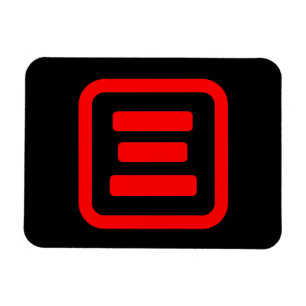 Japanese Number Three 三 【San】 Kanji Magnet