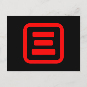 Japanese Number Three 三 【San】 Kanji Postcard