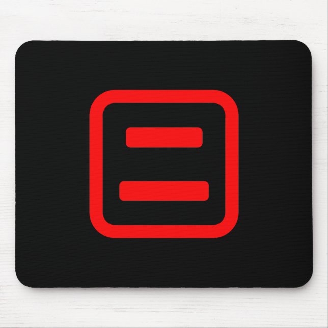 Japanese Number Two 二 【Ni】 Kanji Mouse Pad (Front)