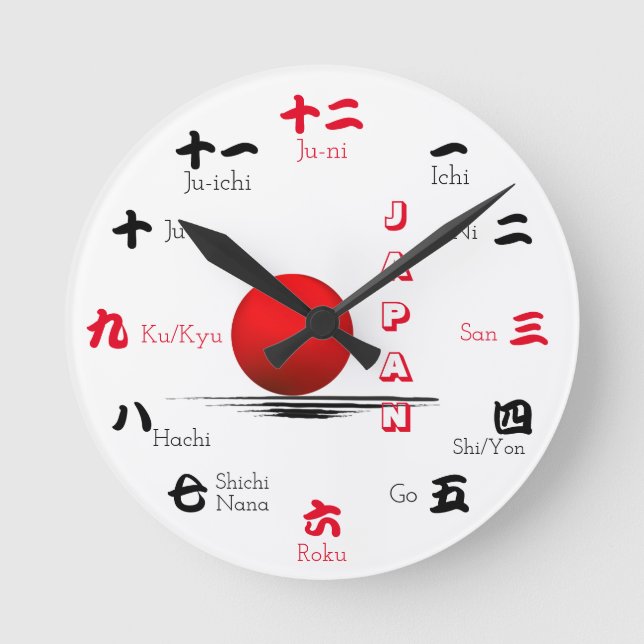 Japanese numerals round clock (Front)