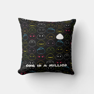 Japanese Onigiri Fluo Pattern Cushion
