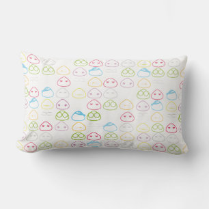 Japanese Onigiri Fluo Pattern Lumbar Cushion