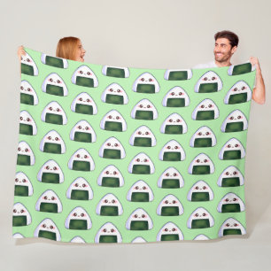 Japanese Onigiri Rice Ball Fleece Blanket