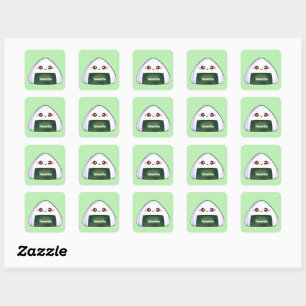 Japanese Onigiri Rice Ball Square Sticker