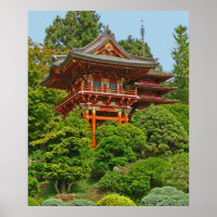 Japanese Pagoda photo painting