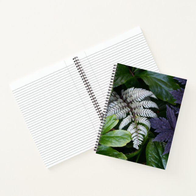 Japanese Painted Fern Floral Notebook (Inside)
