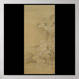 Japanese Painting c. 1672 Poster
