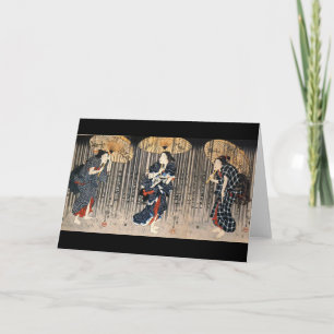 Japanese Painting c. 1800's Card