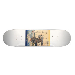 Japanese Painting c. 1800's Skateboard