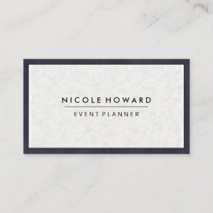 Japanese Paper Texture   Deep Purple Border Business Card