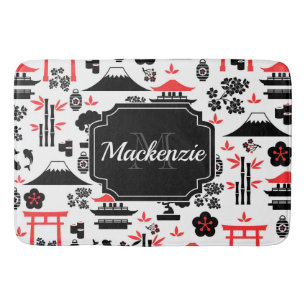 Japanese Pattern Bath Mat
