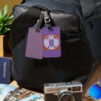 Japanese pattern initial [Y] Yagasuri Luggage Tag