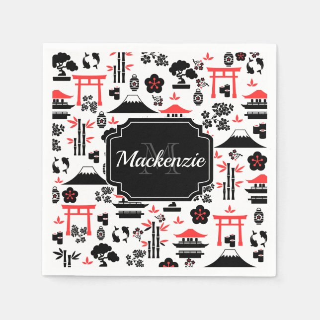 Japanese Pattern Napkin (Front)