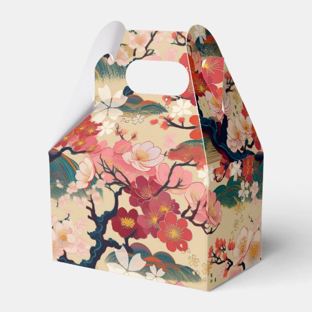 japanese pattern party favour box  (Front Side)