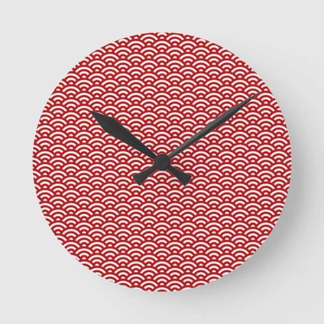 Japanese pattern round clock (Front)
