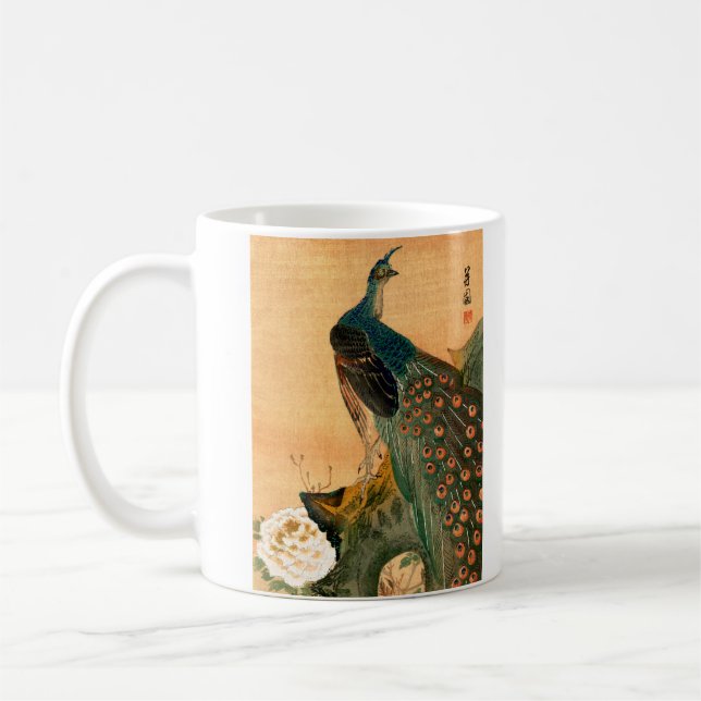 Japanese Peacock no.2 Coffee Mug (Left)
