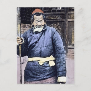 Japanese Peasant Herder Vintage Postcard