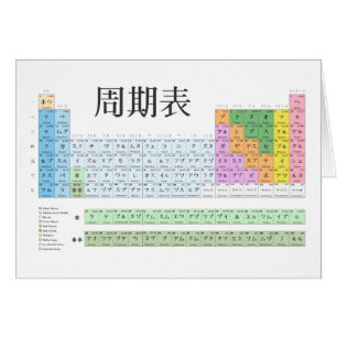 Japanese periodic table