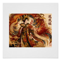 Japanese Phoenix Geisha Art | Mythology Design