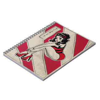 Japanese Pin Up on Heels Notebook