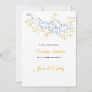 Japanese Pine Wedding Invitation