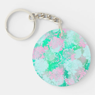 Japanese pink,flowers patterns key ring