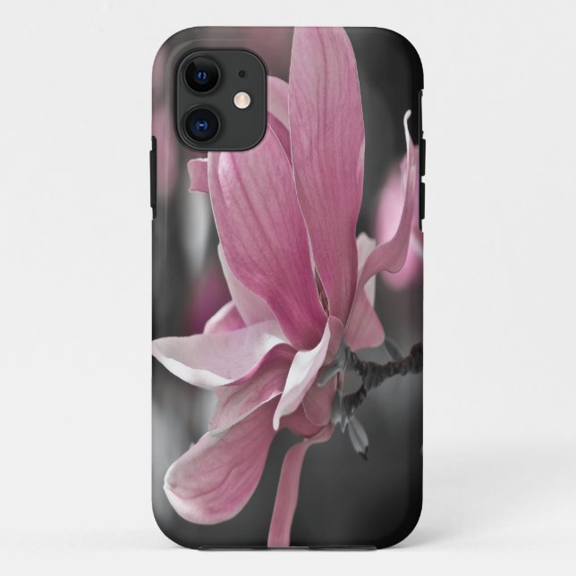 Japanese Pink Saucer Magnolia Case-Mate iPhone Case (Back)