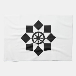 Japanese pinwheel tea towel
