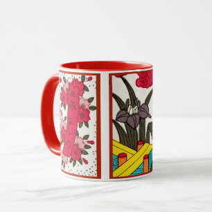Japanese Playing Cards Illustration (Flower) Mug
